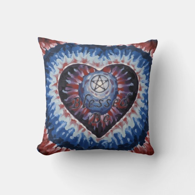 Coussin TieDyeHeart (Recto)