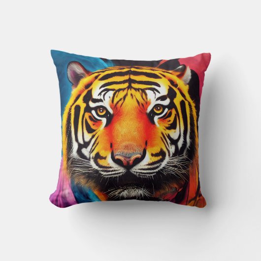 Coussin Tiger Animal Discovery Aventure Nature Planet Ea (Recto)