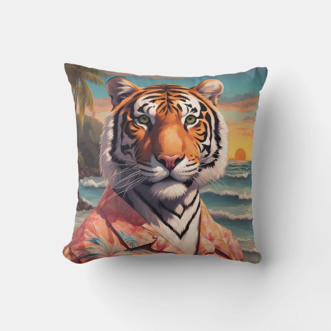 Coussin Tiger Holiday (Recto)
