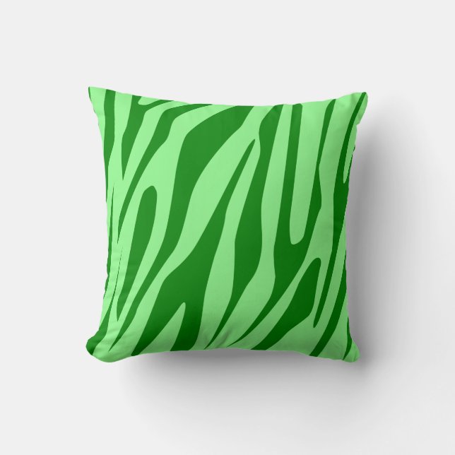 Coussin Tiger vert Motif sans joint (Recto)