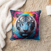 Coussin Tigre à l'aspect mystique et éthéré (Couverture)