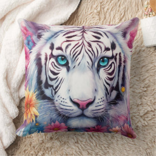 Coussin Tigre blanc -Oreiller