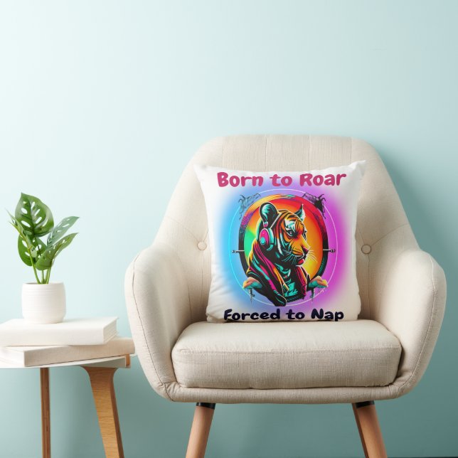 Coussin Tigre coloré (Chaise)