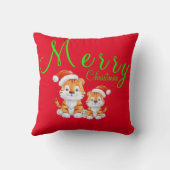 Coussin Tigre de Noël (Verso)