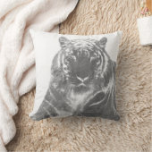 Coussin Tigre noir et blanc (Couverture)