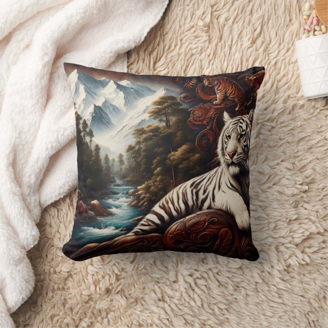 Coussin Tigre Relaxant par Mountain River (Couverture)