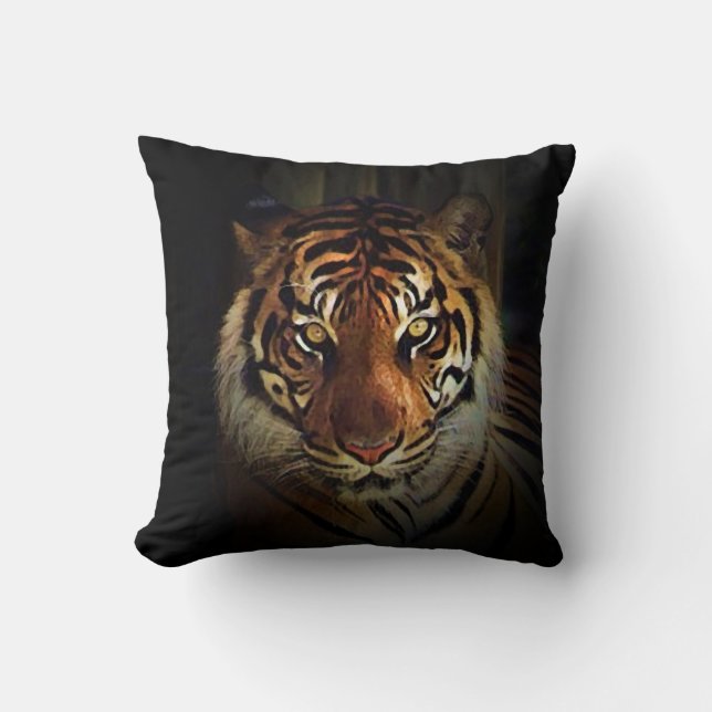 Coussin Tigre sauvage (Recto)