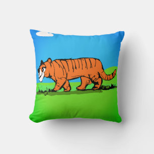 Coussin Tigre souriant