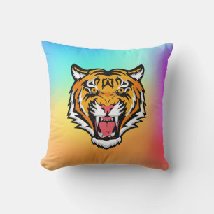 Coussin Tigre torche tête-25818