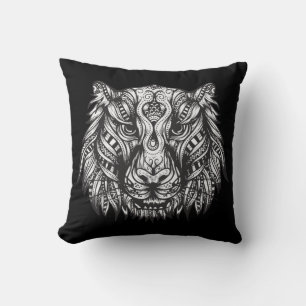 Coussin Tigre tribal