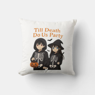 Coussin Till Death Do Us Party - Anime Halloween Couple Cl