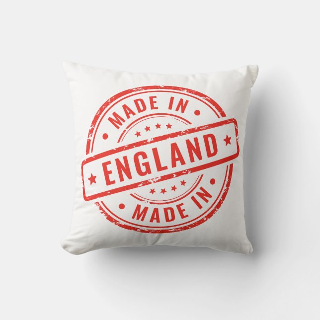 Coussin Timbre Made in England (Recto)