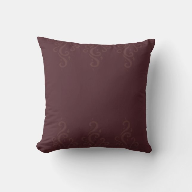 Coussin Time to Relax maroon-ed Throw Pillow  (Recto)