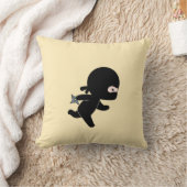 Coussin Tiny Ninja Courir Sur Jaune (Couverture)