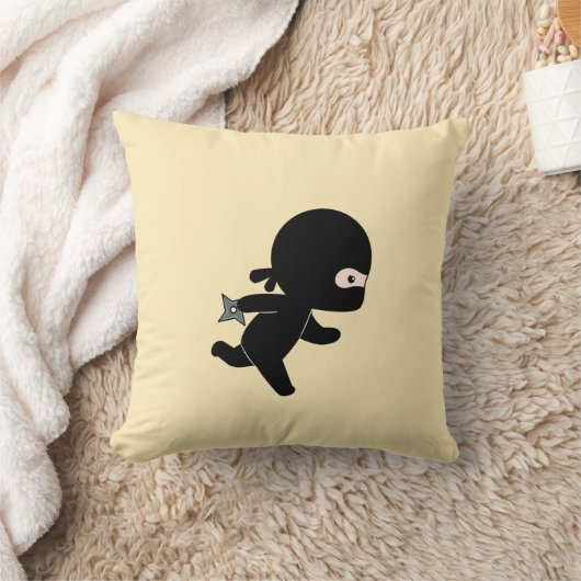 Coussin Tiny Ninja Courir Sur Jaune (Couverture)