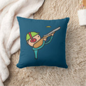 Coussin Tir sur le piège de Pigeon d'argile (Couverture)