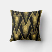 Coussin Tirage de Sunburst Art Déco (Verso)