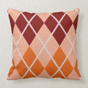Coussin Tissu à motifs de losanges réaliste
