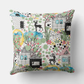 Coussin Tissu appliqué jardin rustique (Verso)