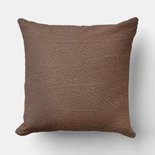 Coussin Tissu bleu cuir Tartan Crocodile peau