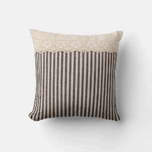 Coussin Tissu dentelle texture textile, motif arrière - pl