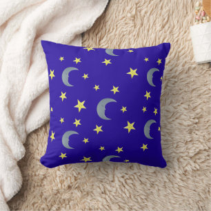 Coussin Tissu du ciel couché - bleu