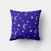 Coussin Tissu du ciel couché - bleu (Verso)