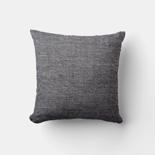 Coussin tissu gris noir (Recto)