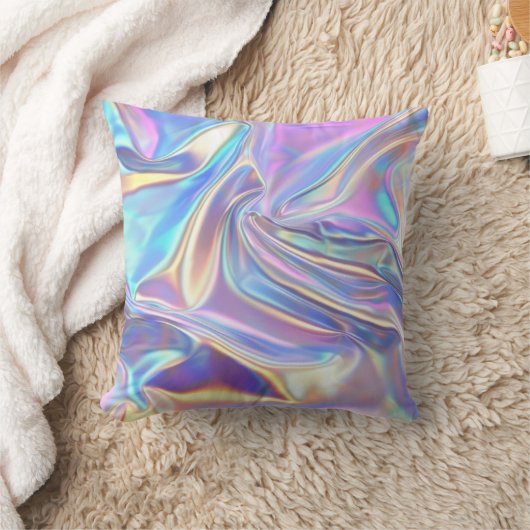 Coussin Tissu métallisé iridescent sarcelle or violet (Couverture)