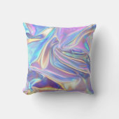 Coussin Tissu métallisé iridescent sarcelle or violet (Recto)