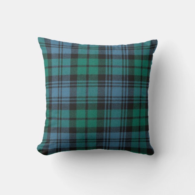 Coussin tissu motif tartan Campbell Jetez l'oreiller (Recto)