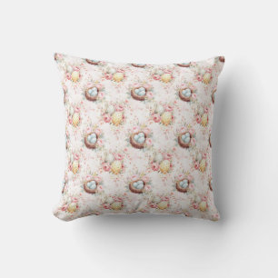 Coussin Tissu sans couture d'oeufs de Pâques – Pastel Douc
