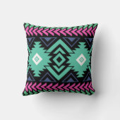 Coussin Tissu tribal coloré (Verso)