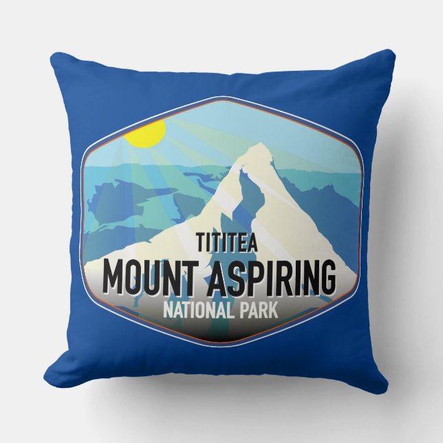 Coussin Tititea | Parc national du Mont Aspiring (Recto)