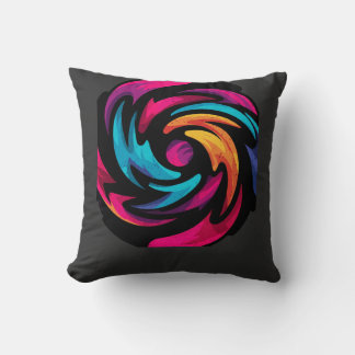 Coussin Titre du produit Long graphique tourbillon abstrai