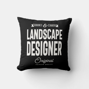 Coussin Titre du travail du concepteur du paysage Cadeau