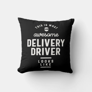 Coussin Titre du travail du pilote de livraison