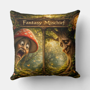Coussin Titre fantaisie espièglerie enchantée