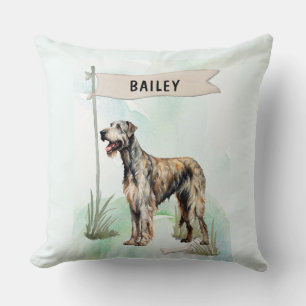 Coussin Titre :
Lévrier Irlandais Aquarelle Chien Personna