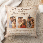Coussin To My Husband Anniversary Romantic Photo Collage (Couverture)