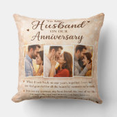 Coussin To My Husband Anniversary Romantic Photo Collage (Recto)