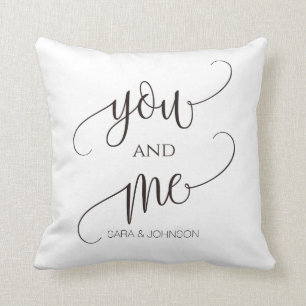 Coussin toi et moi, cadeau mariage personnalisé