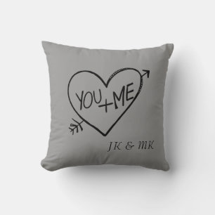 Coussin Toi et moi, coeur