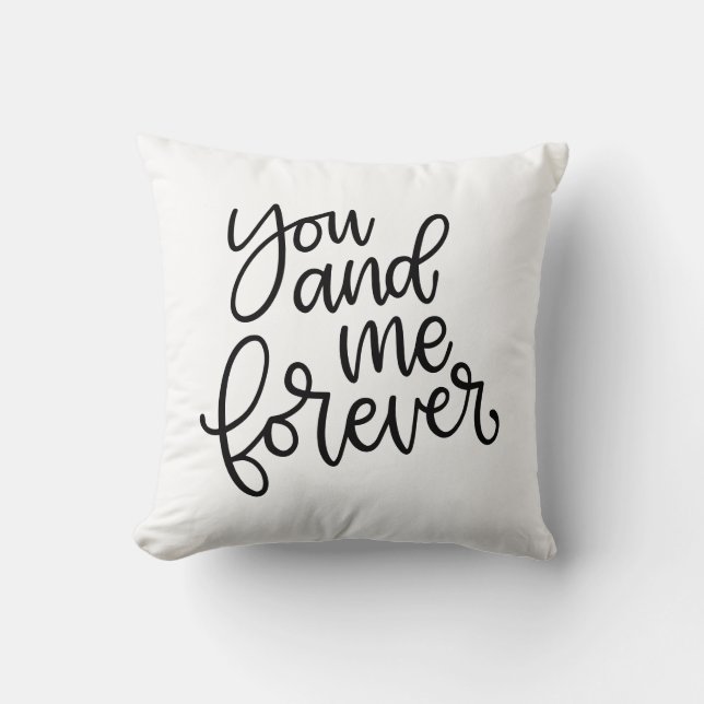 Coussin Toi et moi pour toujours (Recto)