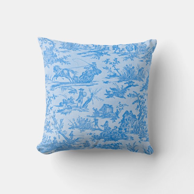 Coussin Toile bleue (Recto)