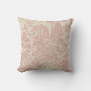 Coussin Toile de forêt vintage Cottagecore Animaux de la f