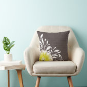 Coussin Toile de jute de rouleau de marguerite de Gerbera (Chaise)