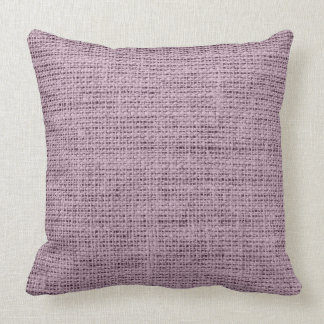 Coussin Toile rustique de toile de jute de lavande