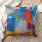 Coussin Toile vibrante Art abstrait (Couverture)