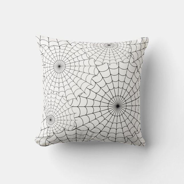 Coussin Toiles d'araignées Halloween (Recto)